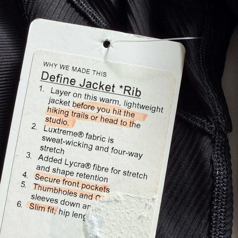 Lululemon Define Jacket *Rib - Picture 7 of 7